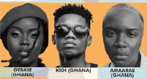 Amaarae, Gyakie, and KiDi were nominated in the “Best West African Artiste” category