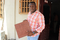 Nelson Boateng uses recycled plastic to make cheaper building blocks