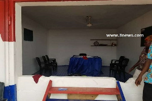 The NPP constituency office was deserted when the MP and his supporters got there