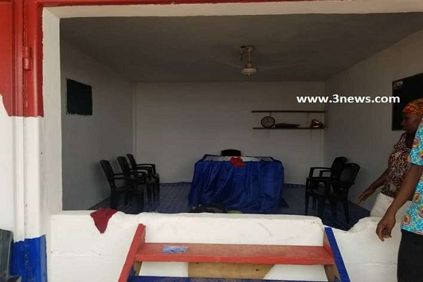 The NPP constituency office was deserted when the MP and his supporters got there