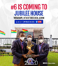 The NSMQ winners visited the Jubilee House today