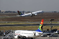 A South African Airways flight takes off,  (PHOTO | GIANLUIGI GUERCIA | AFP)