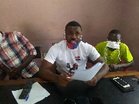 Prince Agyapong during the presser