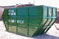 The Skip Container donated by Vivo Energy Ghana to the La Enobal Basic School