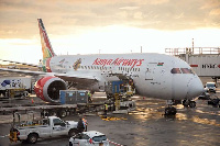 The Kenya Airways Boeing 787 Dreamliner at the JFK International Airport, | PSCU