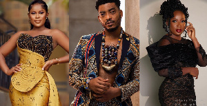 2023 VGMA hosts: Berla Mundi, James Gardiner and Naa Ashorkor