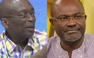 Kweku Baako, Managing Editor of the New Crusading Guide newspaper and  Kennedy Agyapong