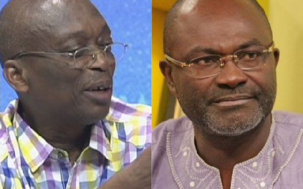 Kweku Baako, Managing Editor of the New Crusading Guide newspaper and  Kennedy Agyapong