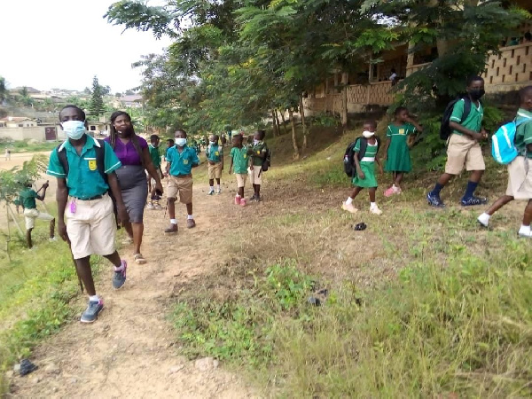 Schools in Ghana have reopened after 9-month closure