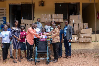 The handing over of the items to the District Health Directorate in Asuogyaman-Atimpoku