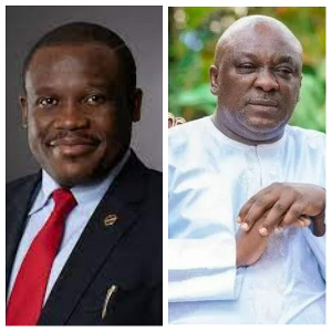 Sam George, MP for Ningo Prampram and  Carlos Ahenkorah, MP for Tema West