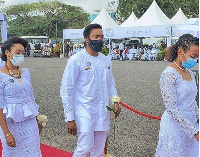 Kimathi Rawlings flanked two of his siblings