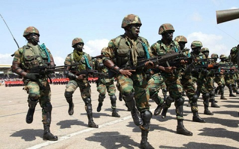 Some soldiers have rounded up residents at Denkyira Boase following Mahama's death