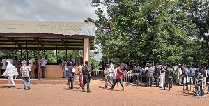 Delegates casting their vote