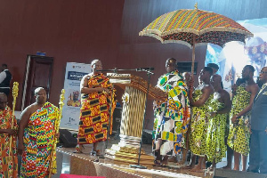 Otumfuo Osei Tutu II   Speaking At The Event