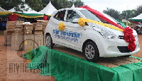 The car was donated by Martin Adjei Mensah-Korsah, the Deputy Minister for Regional Re-organization