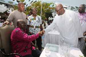 President Akufo-Addo and Former NPP Chairman Paul Afoko