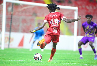 Kotoko kept on putting pressure on Medeama but all their efforts went wide