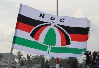 A hoisted flag of NDC