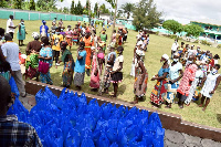 Beneficiaries received rice, canned fish, cooking oil among other items