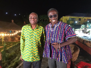 Lawyer Tsatsu Tsikata with Kwaku Sintim Misa