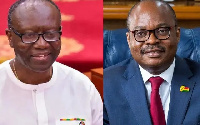 Governor of Bank of Ghana, Dr. Ernest Addison and Finance Minister Ken Ofori-Atta