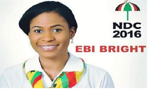 Ebi Bright, NDC parliamentary aspirant for Tema Central