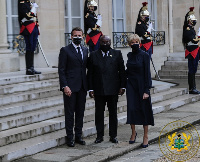 President of Ghana, Nana Akufo-Addo with French President, Emmanuel Macron