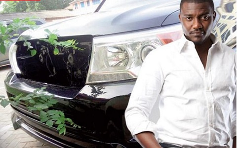 John Dumelo and the state vehicle