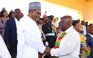 Nigeria Persident Muhammadu Buhari and President Akufo-Addo