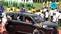 The moment President Nana Addo Dankwa Akufo-Addo arrived at the parade grounds