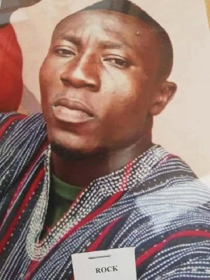 Rock one of the wanted persons in Kumasi Shooting