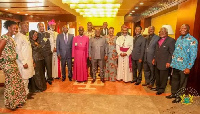 Pastors champoining the National Cathedral project with President Akufo-Addo