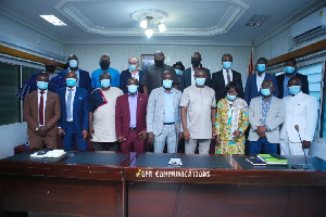 Group photo of Sports Ministry and GFA officials after the meeting