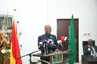 Alhaji Mohammed Habib Tijani speaking at the event