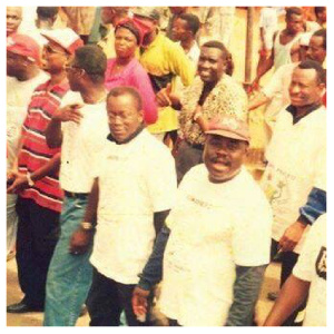 Thousands of Ghanaians marched in protest of the VAT on May 11, 1995 led by Nana Akufo-Addo