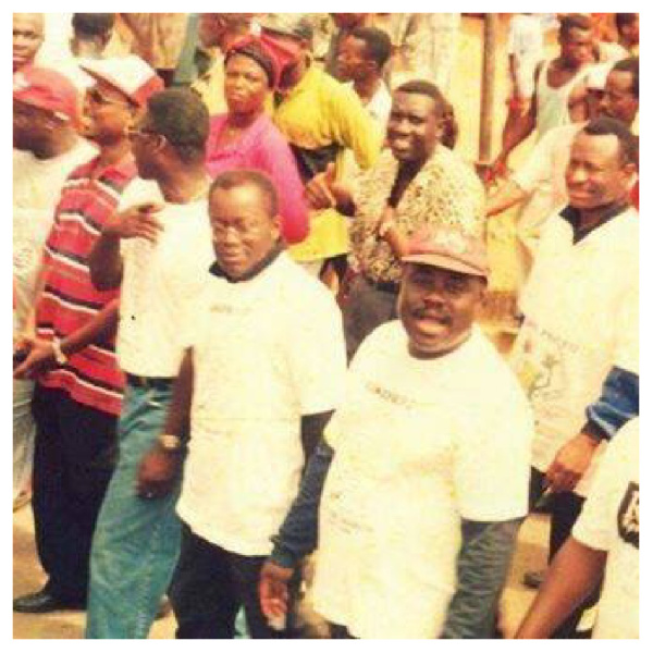 Nana Akufo-Addo's hairy days as he participates in the Kume preko demonstration in '95