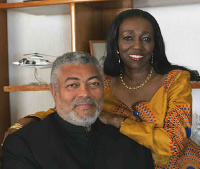 The late Jerry John Rawlings and wife Nana Konadu Agyeman-Rawlings