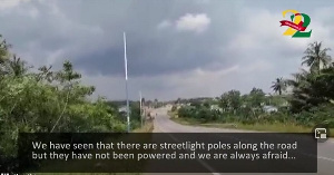 File photo of streetlights on a road