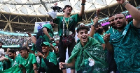 Saudi fans celebrate a historic victory