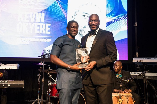 Kevin Okyere received two prestigious awards on two different occasions