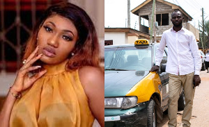 Singer Wendy Shay and taxi driver, Kwesi Ackon