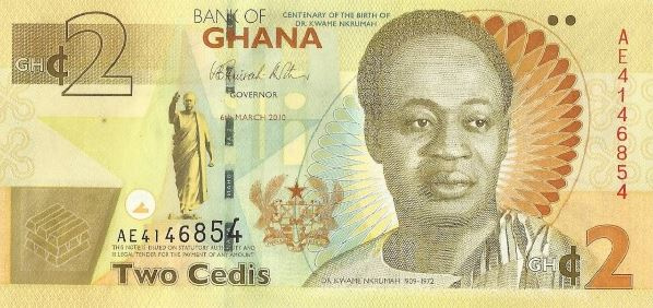 Two Ghana cedi note