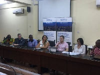 From left - Mutsru Mumuni in a sea blue shirt