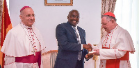 Vice President Dr. Mahamudu Bawumia with officials from the Vatican