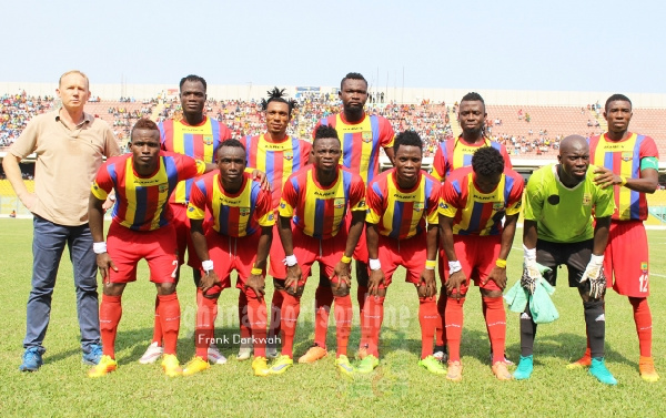 Players and Coach of Accra Hearts of Oak