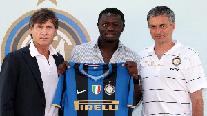 Sulley Muntari Jose Mourinho Inter Milan