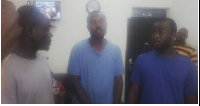 The suspects, nabbed by the police for allegedly trading in weapons for criminal activities in Kasoa