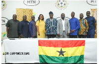 A group photo with the GFA, Sports Minister and MTN CEO