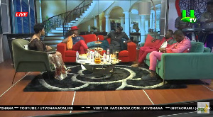 Nana Ama McBrown with her panelists on the show